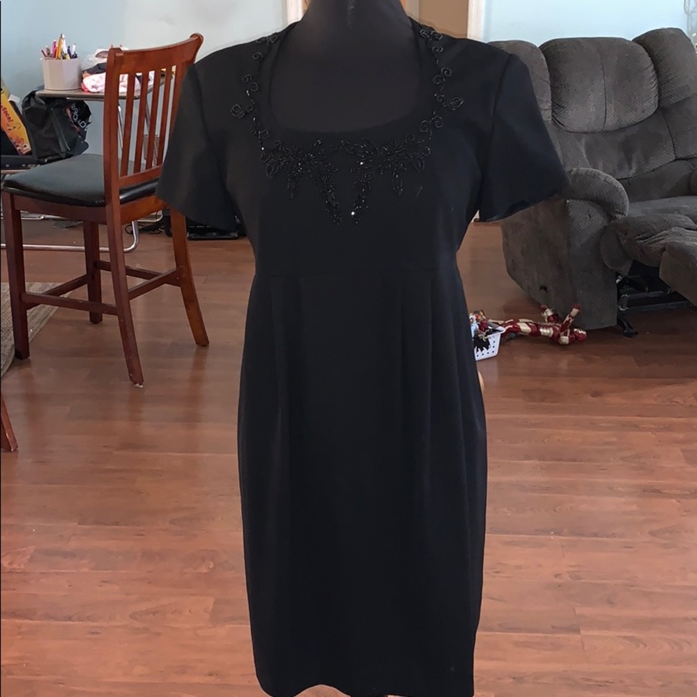 Black formal maternity dress